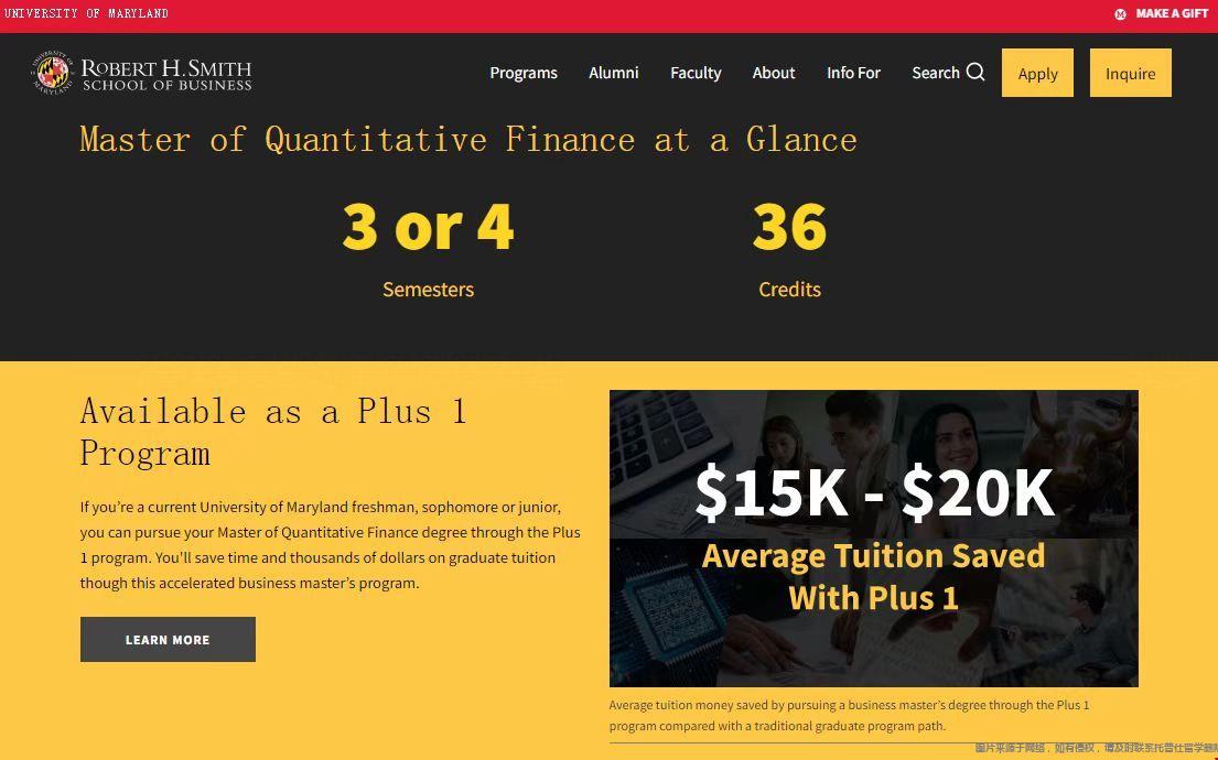 馬里蘭大學量化金融研究生
