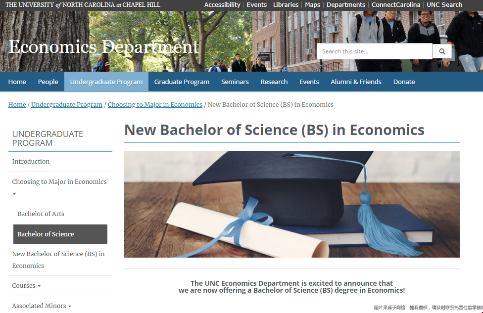 北卡教堂山新增本科經(jīng)濟學BS學位.png
