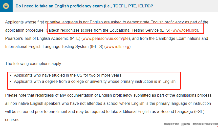 加州理工學院研究生托福要求.png 加州理工學院研究生托福要求.png