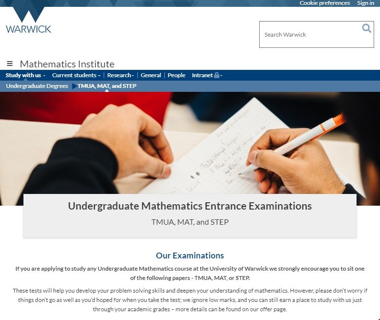 華威大學部分專業強制要求TMUA.png 華威大學部分專業強制要求TMUA.png