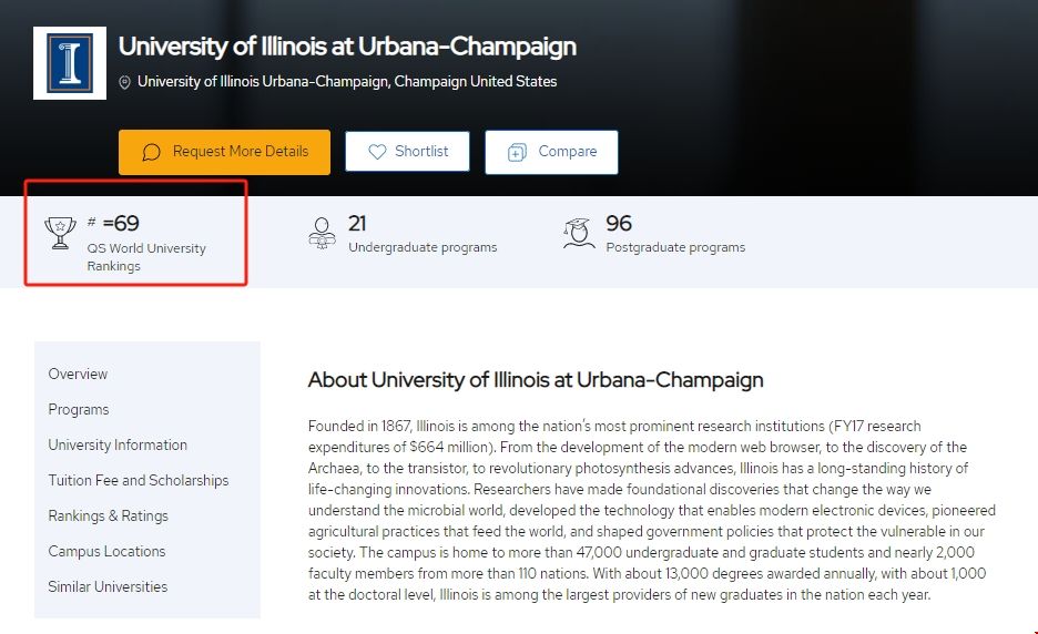 伊利諾伊大學香檳分校qs最新排名.png